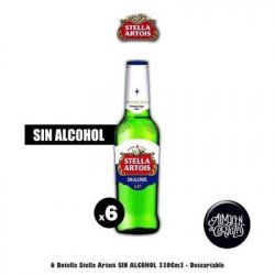 6 Stella Artois SIN ALCOHOL 330 Cm3 - Almacén de Cervezas