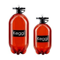BARRIL PET TIPO CORNELIUS 5 y 10 L KEGGI - Minicervecería