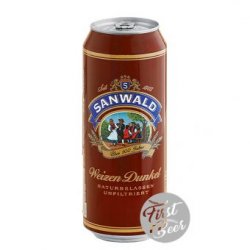 Bia Sanwald Weizen Dunkel 5% – Lon 500ml – Thùng 24 Chai - First Beer – Bia Nhập Khẩu Giá Sỉ