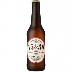 15&30 Barrica De Roble Tostada 33Cl - Cervezasonline.com