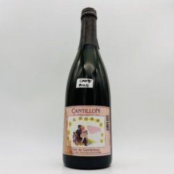 Cantillon Rose de Gambrinus Framboise 2005 750ml - Bottleworks