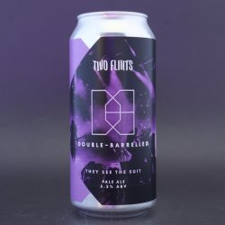 Double Barrelled  Two Flints - They See The Suit - 5.2% (440ml) - Ghost Whale