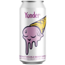 Yonder Coconut Double-Berry Ripple  Dairy-Free Ice Cream Sour 440ml (6%) - Indiebeer