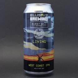 Elusive Brewing  Burnt Mill - Living - 5.6% (440ml) - Ghost Whale