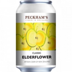 Peckham's Elderflower Cider 330mL Can - The Hamilton Beer & Wine Co