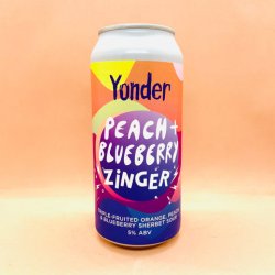 Yonder Brewing & Blending. Peach & Blueberry Zinger [Triple-Fruited Sour] - Alpha Bottle Shop & Tap