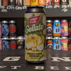 Funky Fluid Gelato: Banana & Guava Cheesecake Funky Fluid Gelato: Banana & Guava Cheesecake