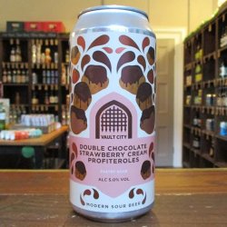 Vault City Brewing Double Chocolate Strawberry Cream Profiteroles