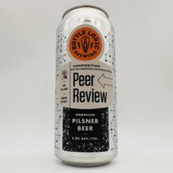 Bottle Logic Peer Review German Pilsner Can - Bottleworks