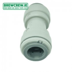 JG PI0412S - Straight Connector - 38 Push Fit to 38 Push Fit - The Brew Crew