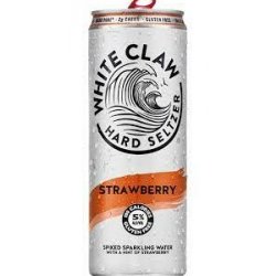 White Claw Strawberry Hard Seltzer 1224oz cans - Beverages2u