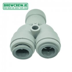 JG PI2312S - Equal Y Connector - 38 Push Fit to 38 Push Fit - The Brew Crew