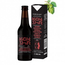 HORIZONT Brewing Night Shift Vintage 2025 / Double Chocolate Imperial Milk Porter Aged In Bourbon Barrels HORIZONT Brewing Night Shift Vintage 2025 / Double Chocolate Imperial Milk Porter Aged In Bourbon Barrels