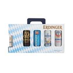 Erdinger válogatás Pack (4 X 0,5 L doboz sör+1 pohár) - Liquid Gold