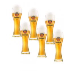 Erdinger bierglazen  50cl  6 stuks - Speciaalbierglazen.nl