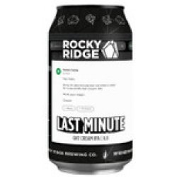 Rocky Ridge Last Minute Hazy IPA 375mL ABV 6.8% - Hopshop