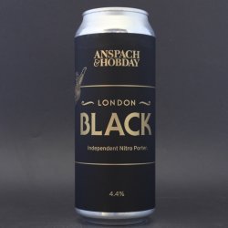 Anspach & Hobday - London Black - 4.4% (470ml) - Ghost Whale