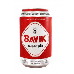 Bavik Super Pils Can - The Belgian Beer Company