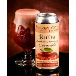 Energy City Brewing Co  Bistro Crumble –  Apple & Cranberry - Glasbanken