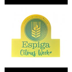 Cervesa Espiga - Metal Sign Citrus Base - Hopping Borders