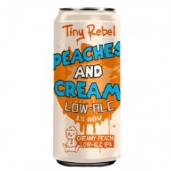 Tiny Rebel Peaches and Cream IPA Low Alc 1% - Craft Beers Delivered