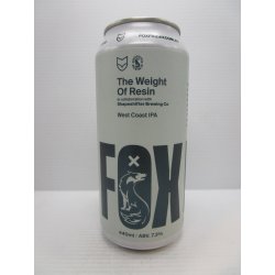 Fox Friday x Shapeshifter - The Weight of Resin WCIPA 7.3% 440ml - Grape & Grain