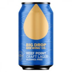 Big Drop Reef Point Craft Lager  Cerveza Sin Alcohol - The Blue Dolphin