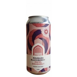 Vault City Brewing Rhubarb Blackberry Swirl Doughnut - Craft & Draft