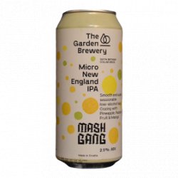 The Garden Brewery The Garden Brewery  - Mash Gang - Micro New England IPA - 2.5% - 44cl - Can - La Mise en Bière