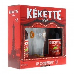 COFFRET KEKETTE RED CERISE 2*33CL + 1 VERRE - Planete Drinks