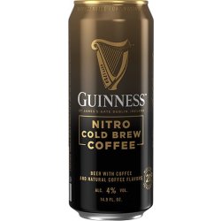 Guinness Nitro Cold Brew Coffee 4 pack 16 oz. Can - Kelly’s Liquor