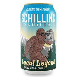 Schilling Hard Cider Local Legend Classic Semi-Sweet Cider 6 pack 12 oz. Can - Outback Liquors