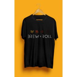Brew & Roll Camiseta Signos Negra - Brew & Roll