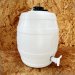White Keg Barrel - 5 Gallon (25 litre) - with CO2 8grm Pin Valve Injector Cap White Keg Barrel - 5 Gallon (25 litre) - with CO2 8grm Pin Valve Injector Cap
