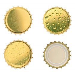 Tapa Corona Lisa Plateada - IMP Cerveceros