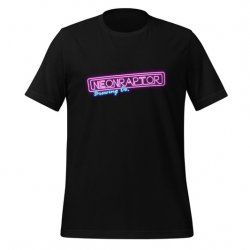 Neon Raptor Text Logo Unisex T-Shirt (INTERNATIONAL ONLY) - Neon Raptor Brewing Co.