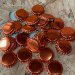 Crown Caps for Beer Bottles - Orange (Copper) - 40 Pack 