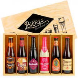 Caisse bois de 6 bières belges de caractère - BienManger