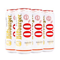 Bitburger — Drive 0.0, Premium Pils Alcohol-Free, 4 Pack PT - Minus Moonshine