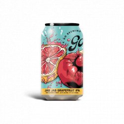 GO Brewing – Jab Jab Grapefruit IPA - Non-Alcoholic – 12oz - Proofnomore