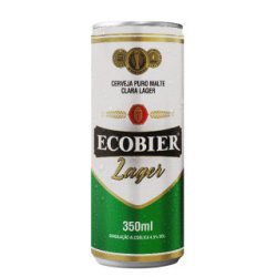 Cerveja Ecobier Lager Puro Malte Lata 350ml - Imigrantes Bebidas