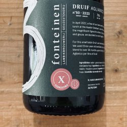 3 Fonteinen Druif Aglianico 22  23 assemblage 50 75cl - Cantina Brassicola Digitale