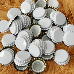 Crown Caps for Beer Bottles - White - 40 Pack - Brewbitz Homebrew Shop