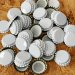 Crown Caps for Beer Bottles - White - 40 Pack 