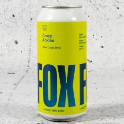 Fox Friday Crazy Ankles West Coast DIPA - Mr West