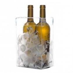 Cubitera de PVC plegable para 2 botellas transparente - Industrias Céspedes