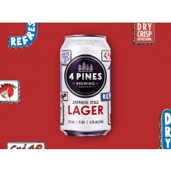 4 Pines Japanese-style Rice Lager - Thirsty