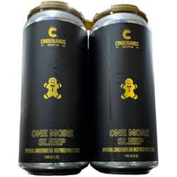 Cinderlands One More Sleep Imperial Stout 4 pack16 oz cans - Beverages2u