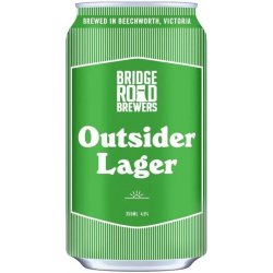Bridge Road Brewers Outsider Lager 355ml - BoozeBud