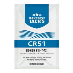 CR51 Red Wine Yeast (8g) - waterintobeer